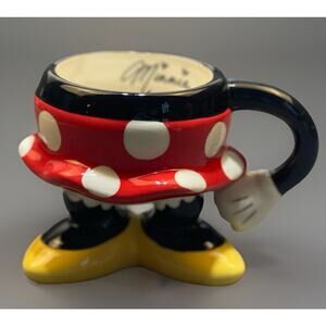 Minnie Mouse Bottom Skirt Legs Coffee Mug Authentic Original Disney Parks